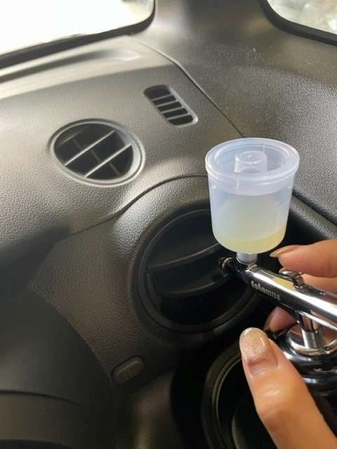 ホンダ N-BOX　車内エアコン抗菌・消臭コーティング